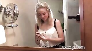 Cutest 18 Year Old Amateur Surprise Orgasms on Camera