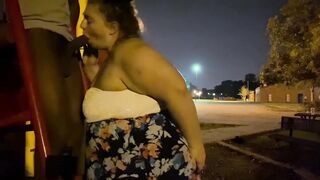 bbw getting pounded at the outdoor park