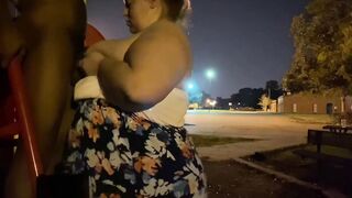 bbw getting pounded at the outdoor park